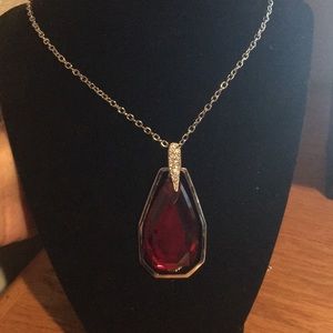 It’s a beautiful red long necklace